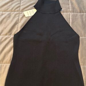 Bar III Black Sleeveless Top